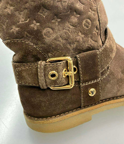 ルイ・ヴィトン フォーヴィストライン ムートンブーツ モノグラム柄 レディース SIZE 36 (M) LOUIS VUITTON