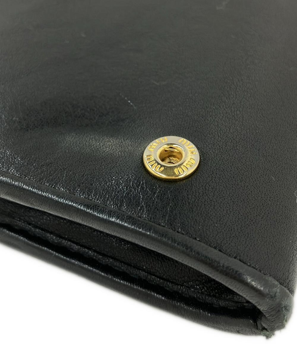 ミュウ ミュウ 二つ折り長財布 レディース Miu Miu