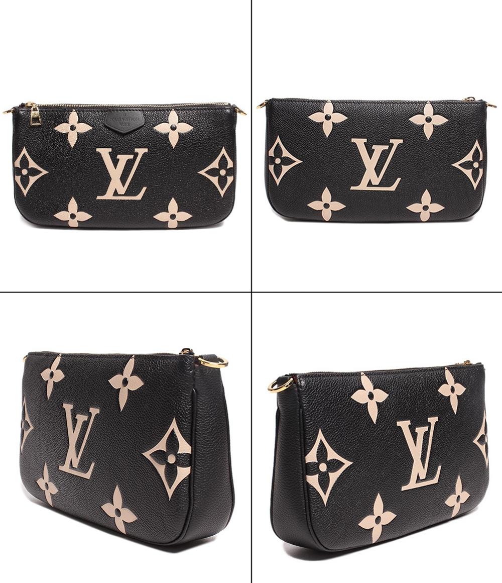 美品 LOUIS VUITTON ショルダーバッグ クロスボディバッグ ゴールド金具 ミュルティ ポシェット アクセソワール モノグラム アンプラント M45777