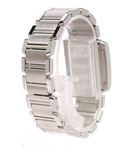 美品 Cartier 腕時計 タンク フランセーズSM クオーツ ホワイト W51008Q3 レディース カルティエ