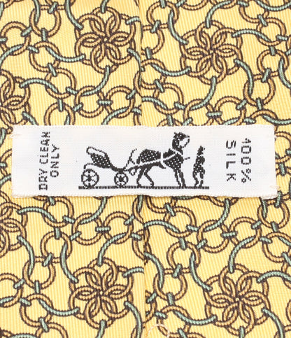 HERMES ネクタイ シルク100％ メンズ エルメス