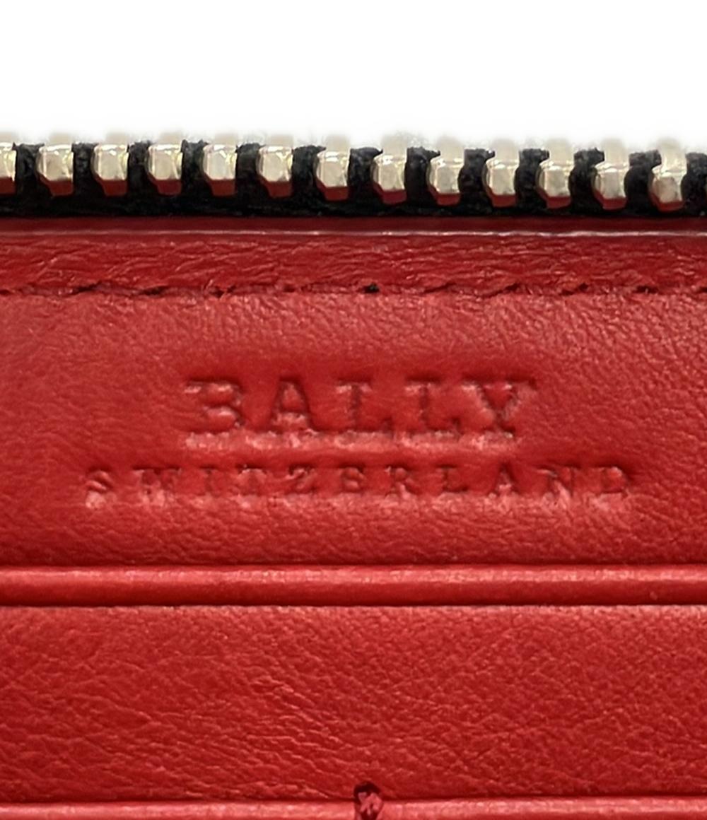 美品 BALLY ラウンドファスナー長財布 レザー レディース バリー