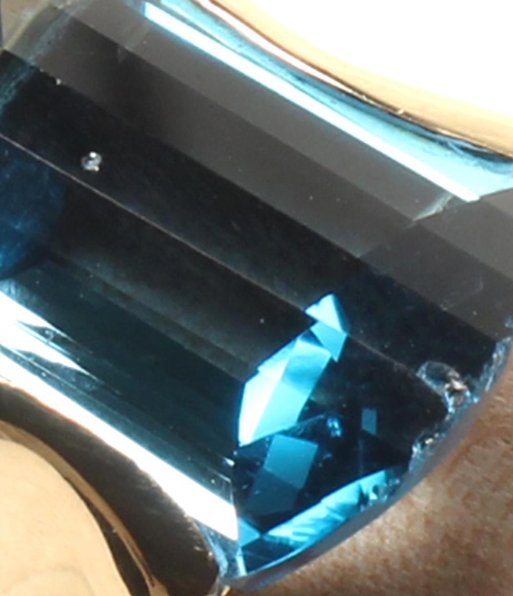 リング 指輪 K18 ブルートパーズ レディース SIZE 12号