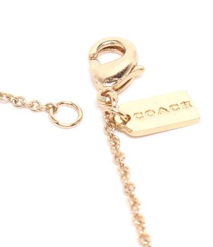 美品 COACH ネックレス ロゴ 3チャーム レディース コーチ