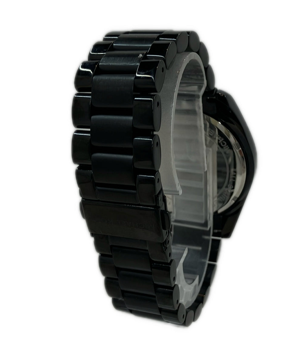 美品 MICHAEL KORS 腕時計 クオーツ ブラック MK5550 メンズ マイケルコース