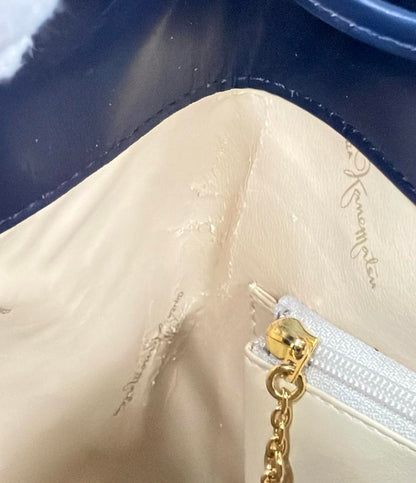 銀座かねまつ ショルダーバッグ 斜めがけ バイカラー レディース GINZA Kanematsu