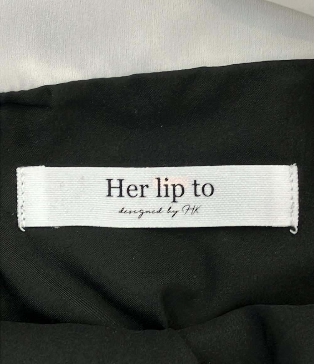 ハーリップトゥ 長袖ワンピース ジャガード レディース SIZE S Her lip to