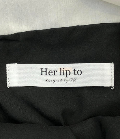ハーリップトゥ 長袖ワンピース ジャガード レディース SIZE S Her lip to