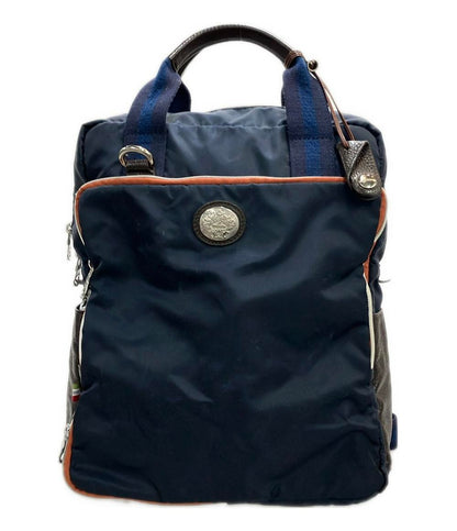 Orobianco リュック ハンドバッグ 2WAY ナイロン レザー メンズ オロビアンコ