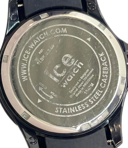 ice watch 腕時計 クオーツ ブラック レディース メンズ アイスウォッチ