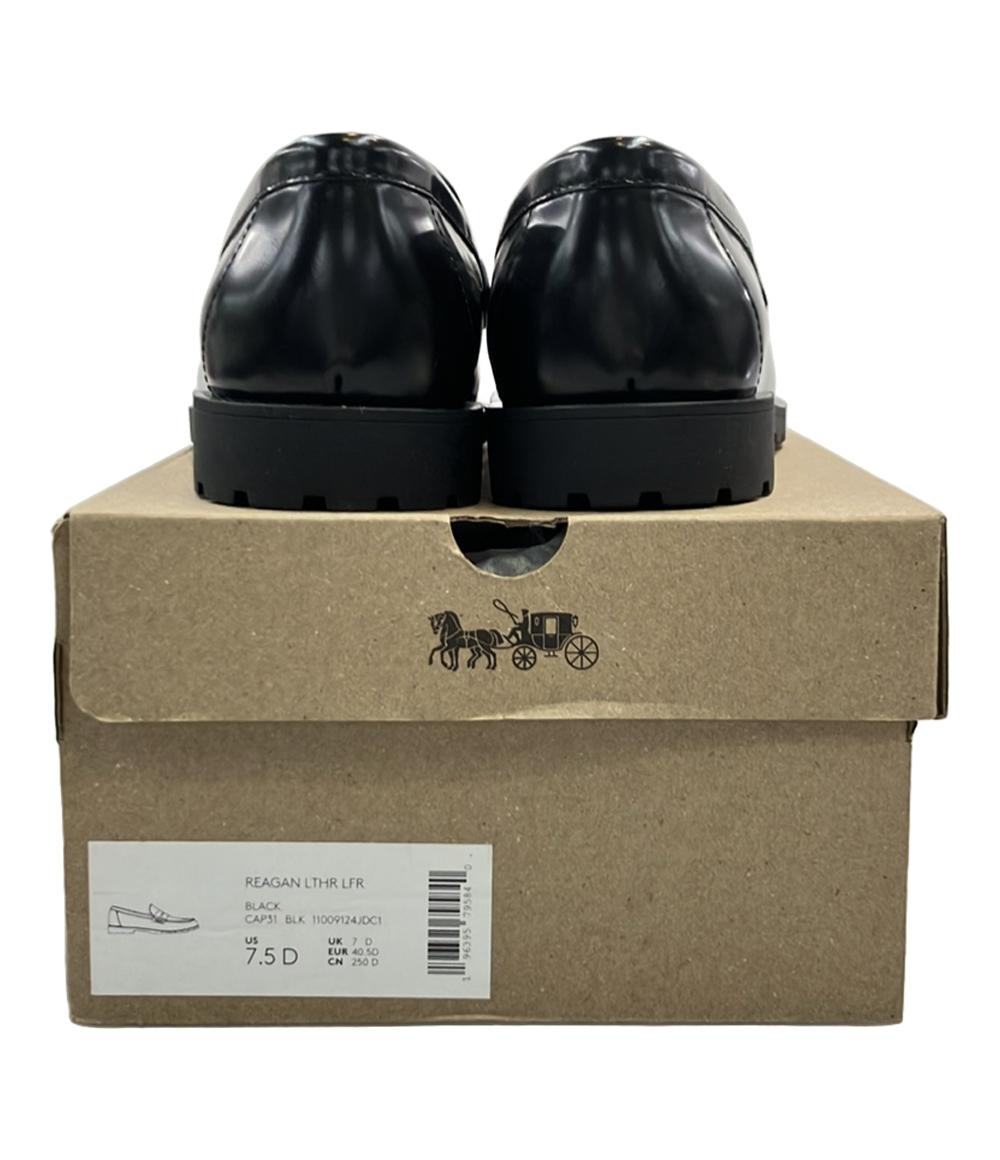 美品 コーチ コインローファー メンズ SIZE US 7.5 D (S) COACH