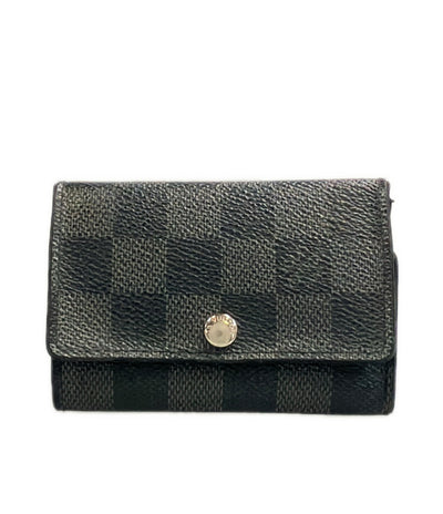 訳あり LOUIS VUITTON ４連キーケース ミュルティクレ6 ダミエ グラフィット N62662 メンズ ルイ・ヴィトン