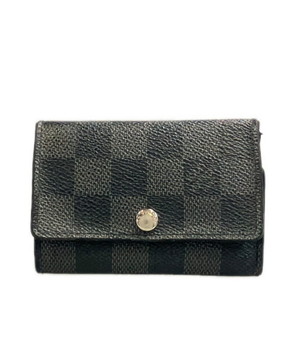 訳あり LOUIS VUITTON ４連キーケース ミュルティクレ6 ダミエ グラフィット N62662 メンズ ルイ・ヴィトン