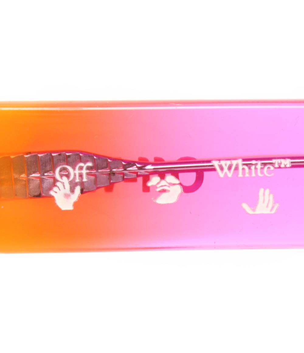 美品 オフホワイト サングラス アイウェア Zurich OERI018 8607 ユニセックス OFF-WHITE