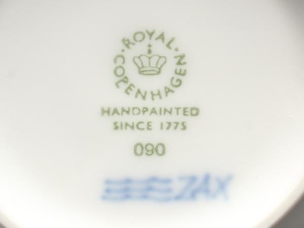 美品 Royal Copenhagen マグカップ ブルーフルーテッドプレイン アルファベット マグH ロイヤルコペンハーゲン