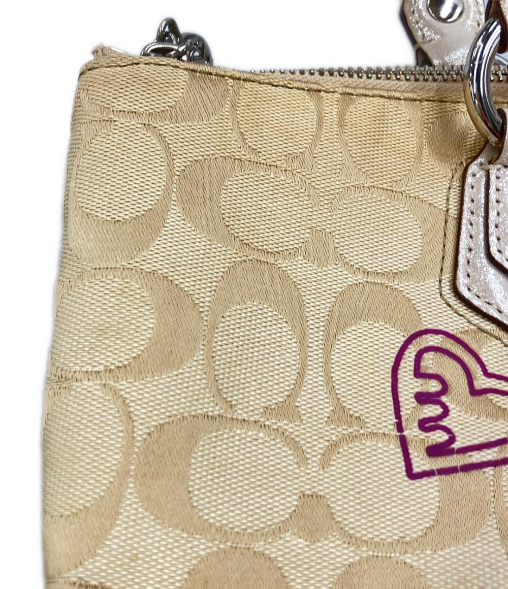 COACH トートバッグ 花柄 ポピー シグネチャー F16301 レディース コーチ