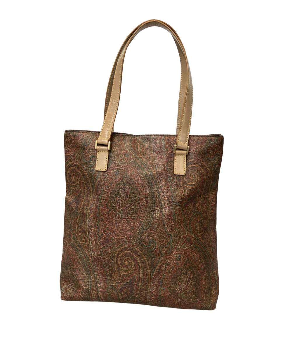 し*ら様 ETRO エトロ　ブラウン　ペイズリー柄　トートバッグ　ポーチバッグ ETRO トートバッグ ペイズリー柄 レディース エトロ – Rehello by BOOKOFF