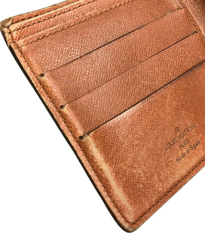 訳あり LOUIS VUITTON 二つ折り財布 ポルト ビエ カルト クレディ モネ モノグラム M61665 レディース ルイ・ヴィトン