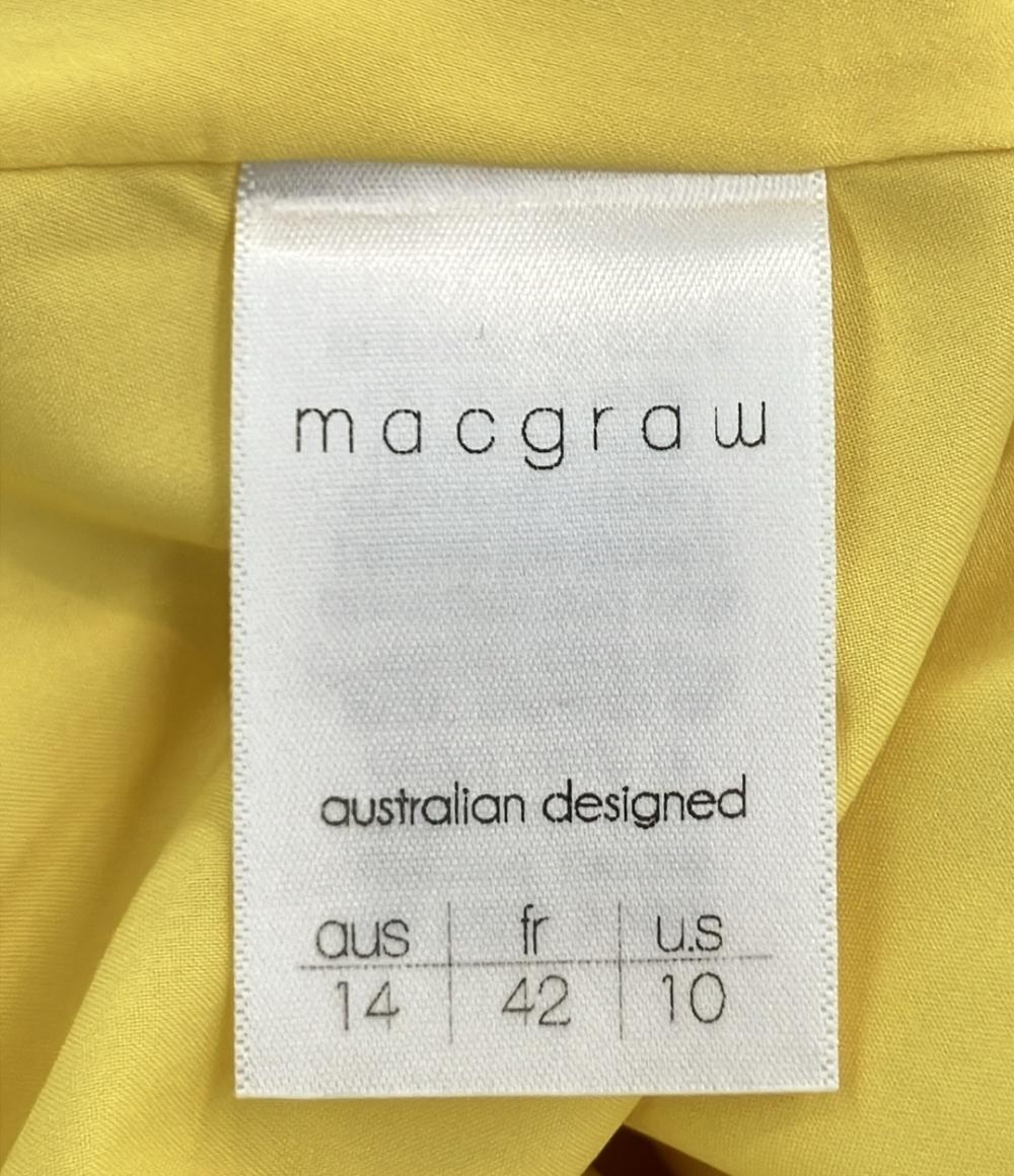 macgraw 半袖 シルクワンピース レディース SIZE 42 (L) マックグロー