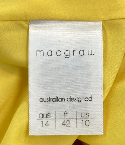 macgraw 半袖 シルクワンピース レディース SIZE 42 (L) マックグロー
