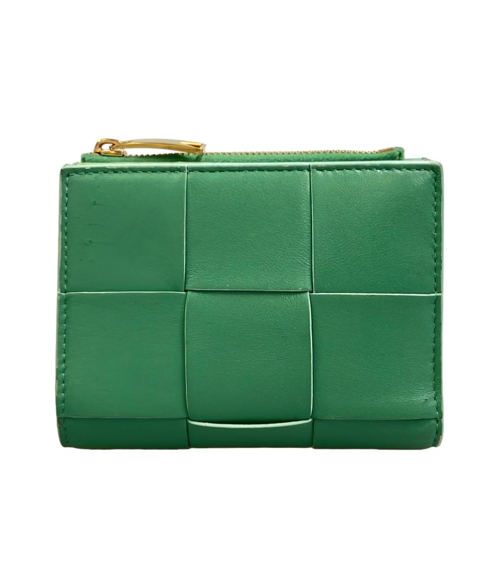 BOTTEGA VENETA 二つ折り財布 マキシイントレチャート カセット レディース ボッテガ・ヴェネタ