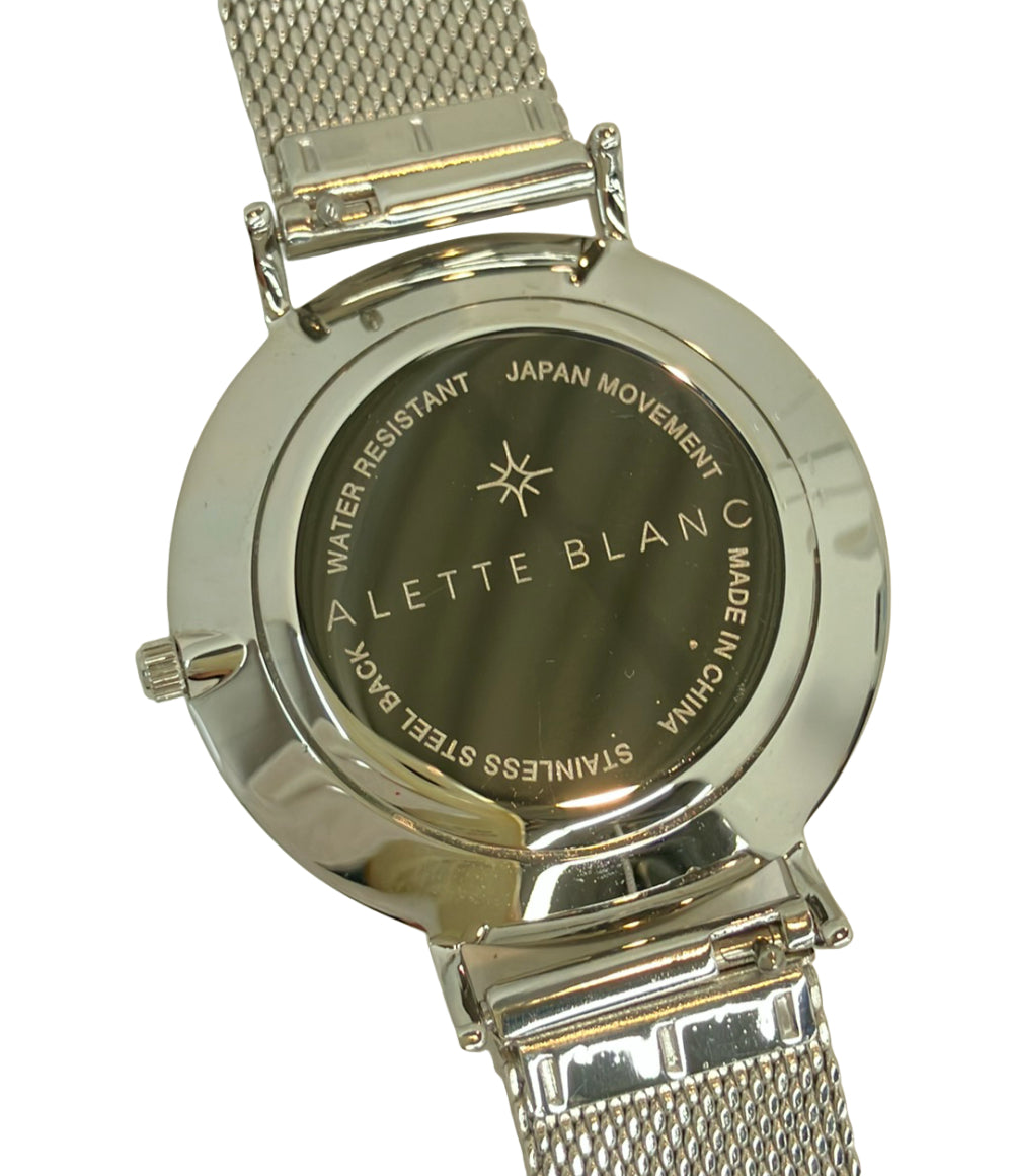 美品 ALETTE BLANC 腕時計 クオーツ ブルー系 レディース メンズ