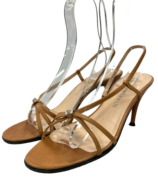 訳あり Emporio Armani スリングバックサンダル ED0322 レディース SIZE 37 エンポリオ・アルマーニ