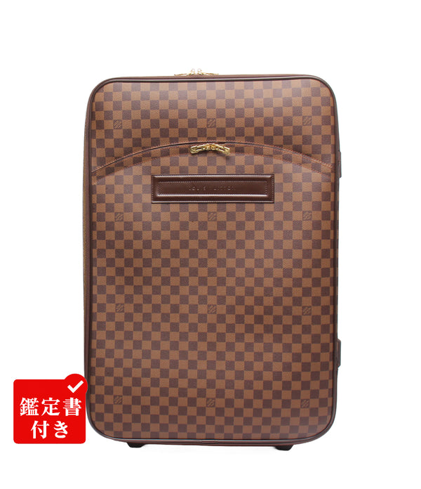 訳あり LOUIS VUITTON スーツケース キャリーケース ペガス65 ダミエ