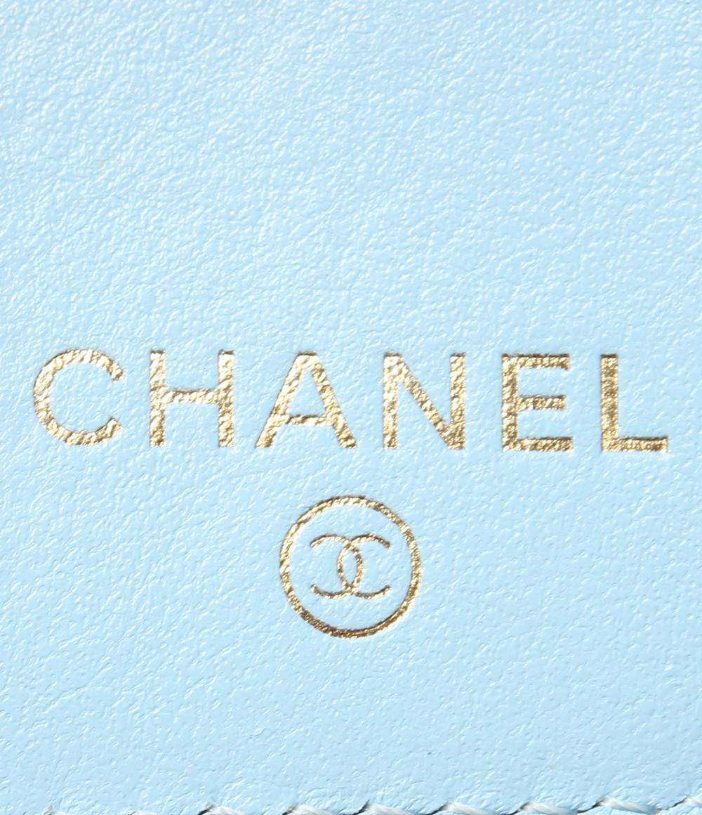 シャネル 三つ折り財布 キャビアスキン レディース CHANEL