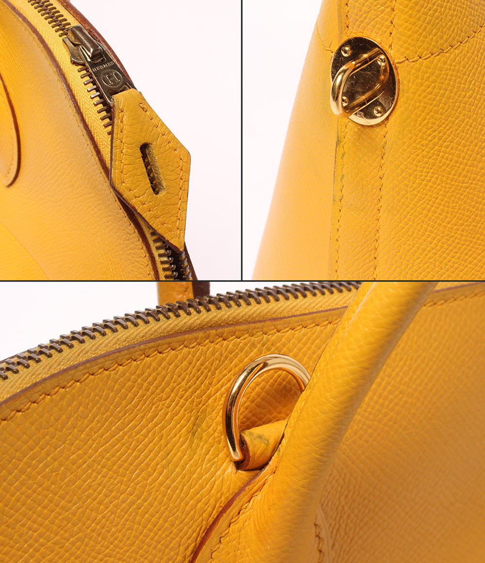 HERMES 2wayショルダーバッグ ハンドバッグ ヴォーエプソン ゴールド金具 肩掛け □A刻印 ボリード35 レディース エルメス