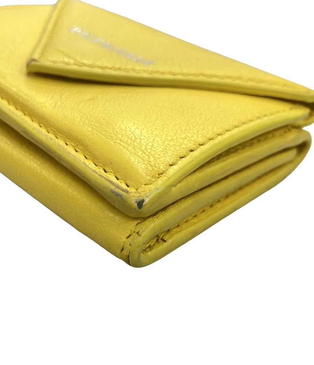 BALENCIAGA 三つ折り財布 レザー ペーパーミニ 391446 7155 レディース