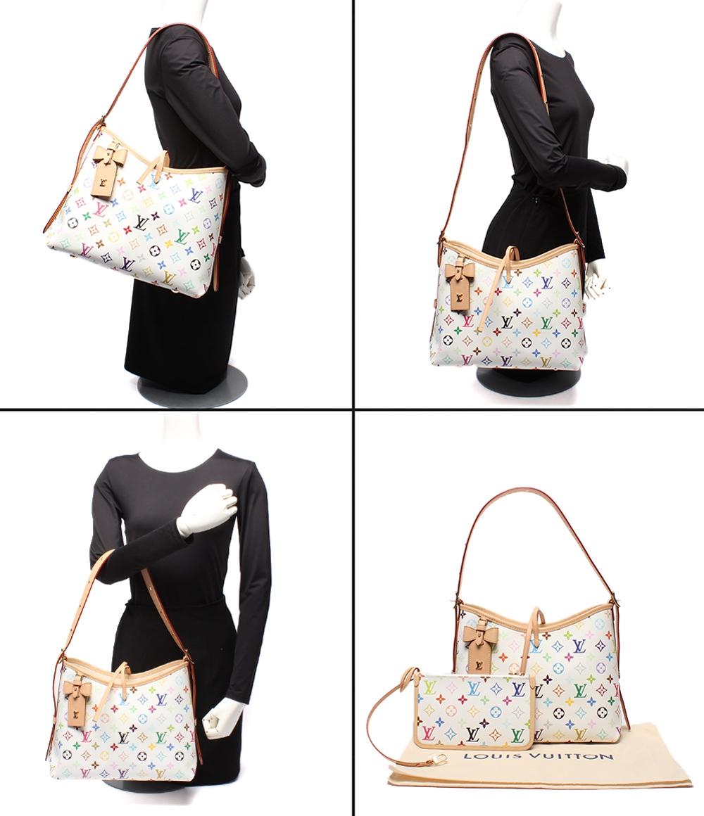 ルイヴィトン ツイード モノグラム マルチカラー キャリーオールNM PM M24707 ショルダーバッグ LOUIS VUITTON - ルイヴィトン ツイード モノグラム マルチカラー