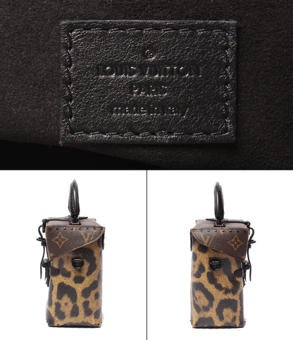 美品 ルイ・ヴィトン 2way ハンドバッグ ショルダーバッグ 斜め掛け カメラボックス モノグラム レオパード M43001 レディース LOUIS VUITTON