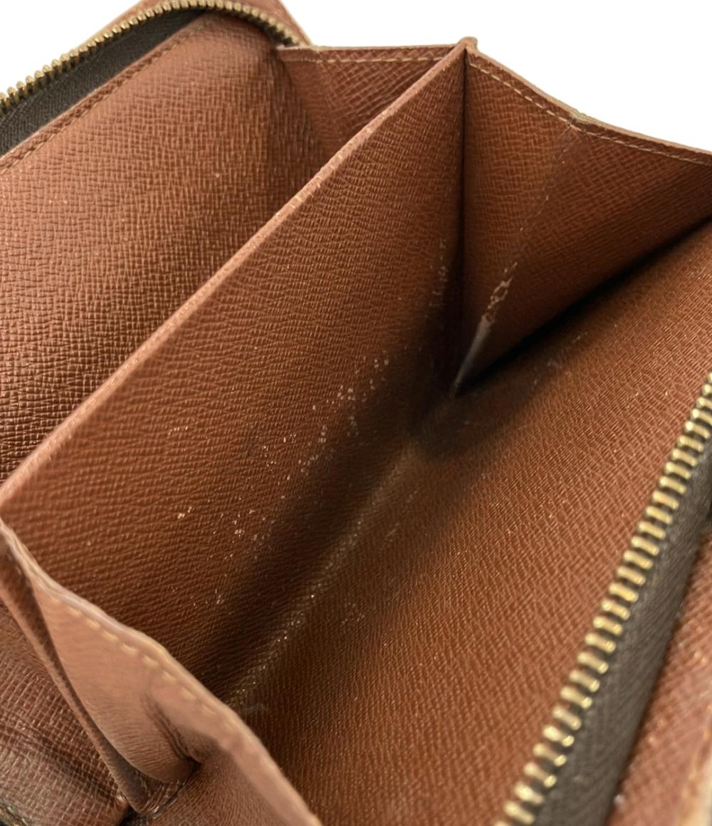 訳あり ルイ・ヴィトン 二つ折り財布 ポルトパピエ ジップ モノグラム M61207 レディース LOUIS VUITTON