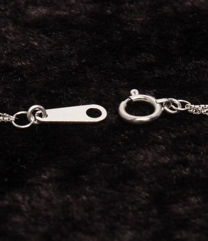 美品 ネックレス K18WG Pt950 ブルートパーズ レディース