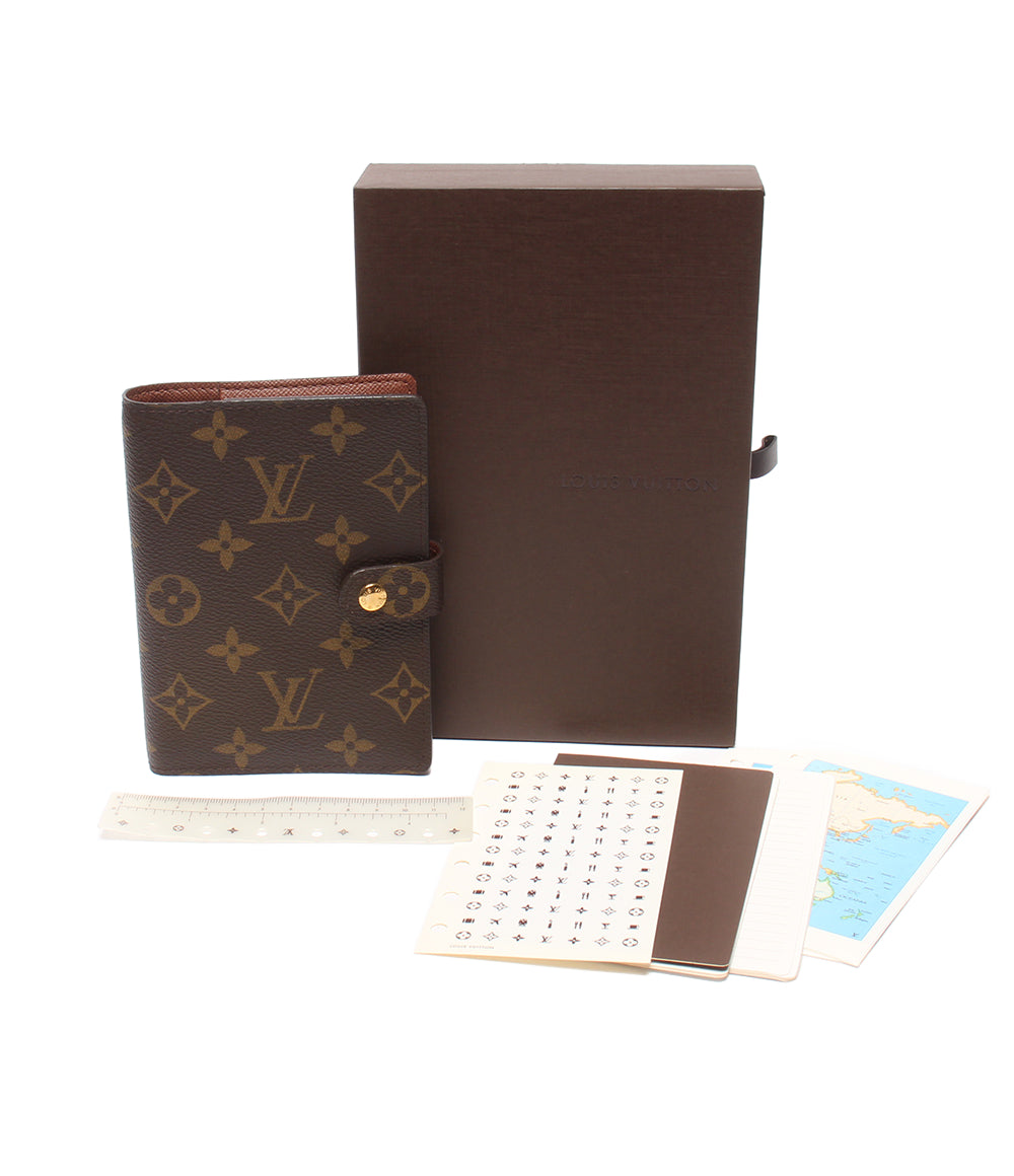 美品 LOUIS VUITTON 手帳カバー アジェンダPM モノグラム R20005 レディース メンズ ルイ・ヴィトン