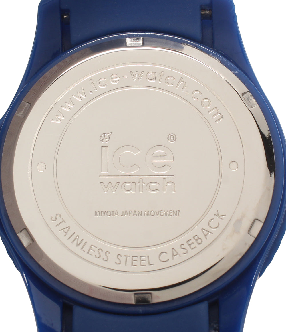 美品 ice watch 腕時計 クオーツ ブルー レディース メンズ アイス