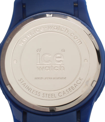 美品 ice watch 腕時計 クオーツ ブルー レディース メンズ アイスウォッチ