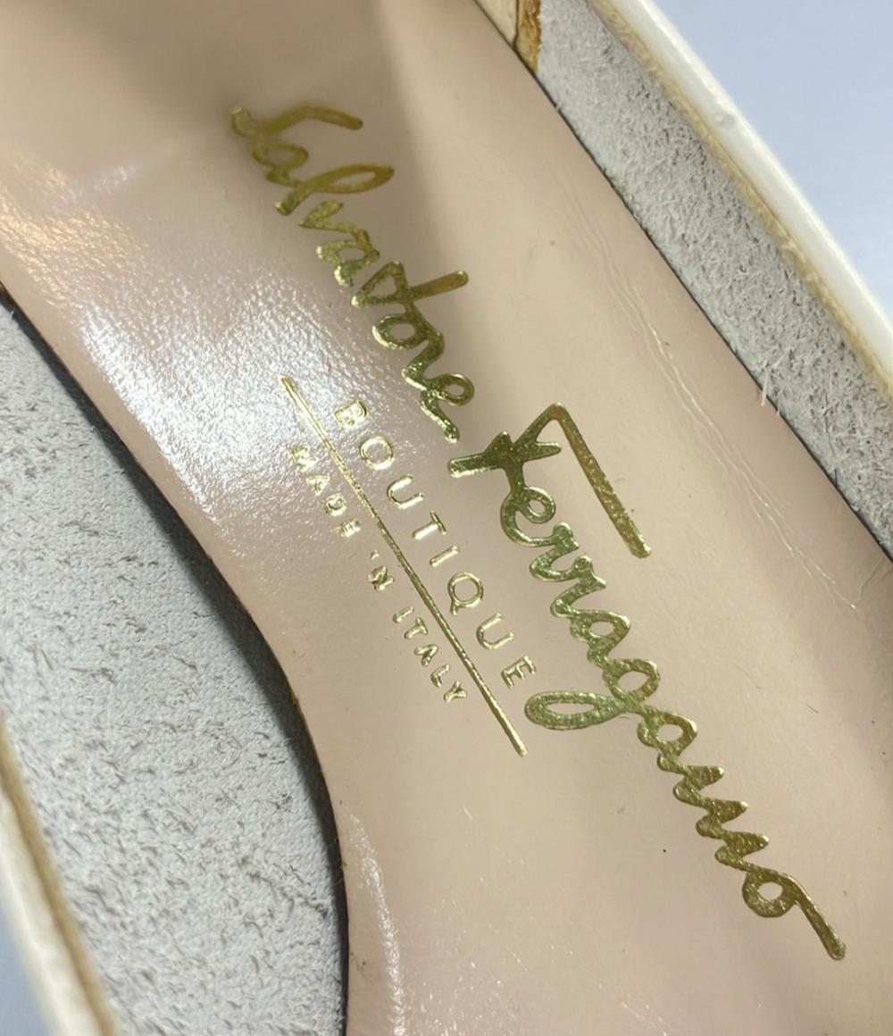 サルヴァトーレフェラガモ ラウンドトゥパンプス チャンキーヒール レディース SIZE 5 (S) Salvatore Ferragamo