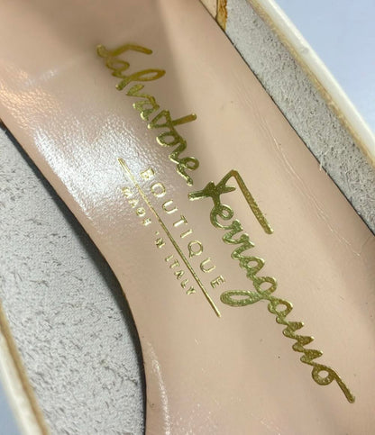 サルヴァトーレフェラガモ ラウンドトゥパンプス チャンキーヒール レディース SIZE 5 (S) Salvatore Ferragamo