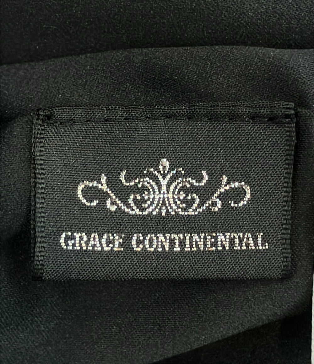 GRACE CONTINENTAL バイカラーボウタイニット ノースリーブ ワンピース レディース SIZE 36 グレースコンチネンタル