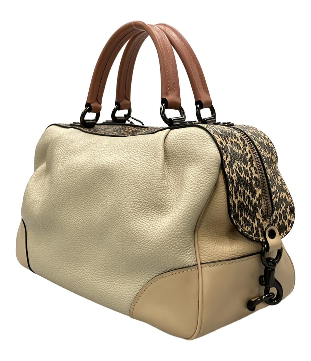 コーチ 2WAY ハンドバッグ ショルダーバッグ 斜め掛け レーンサッチェル カラーブロック スネークスキンディティール 69622 レディース COACH