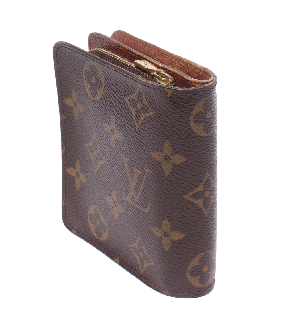 訳あり LOUIS VUITTON 二つ折り財布 コンパクト ジップ モノグラム M61667 レディース メンズ ルイ・ヴィトン