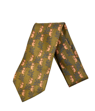 HERMES ネクタイ シルク100% メンズ エルメス