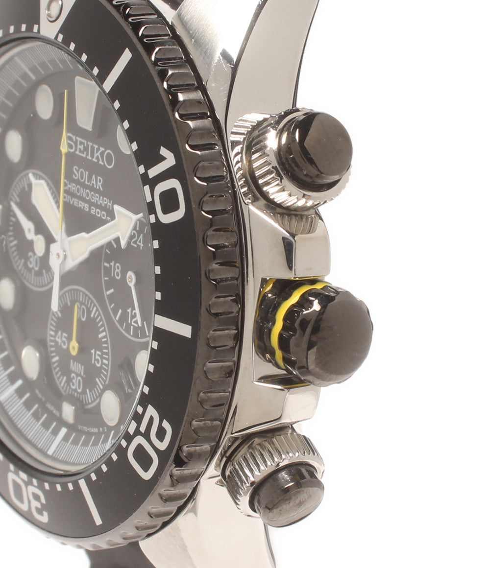 SEIKO 腕時計 ダイバーズ プロスペックス PROSPEX ソーラー ブラック V175-0AD0 レディース メンズ セイコー
