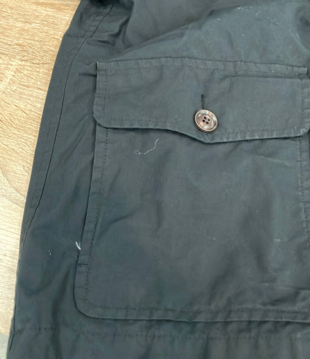 FRED PERRY ブルゾン オイルドジャケット  xThe British Millerain 襟コーデュロイ ダブルジップ ロゴ刺繍 F2338 メンズ SIZE S フレッドペリー