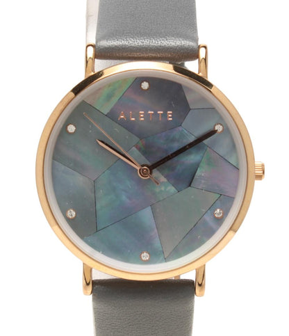 美品 ALLETE BLANC 腕時計 クオーツ レディース アレットブラン