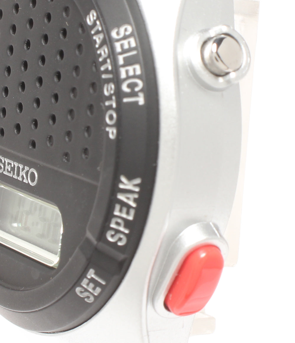 美品 SEIKO 腕時計 音声デジタルウオッチ クオーツ A862-00B0 レディース メンズ セイコー