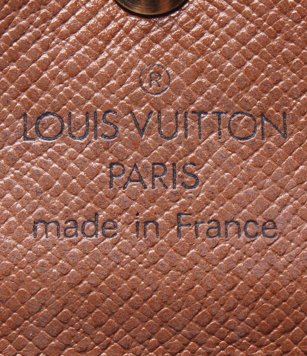 訳あり ルイ・ヴィトン ダブルホック二つ折り財布 ポルトモネ ビエ カルトクレディ モノグラム M61652 ユニセックス LOUIS VUITTON