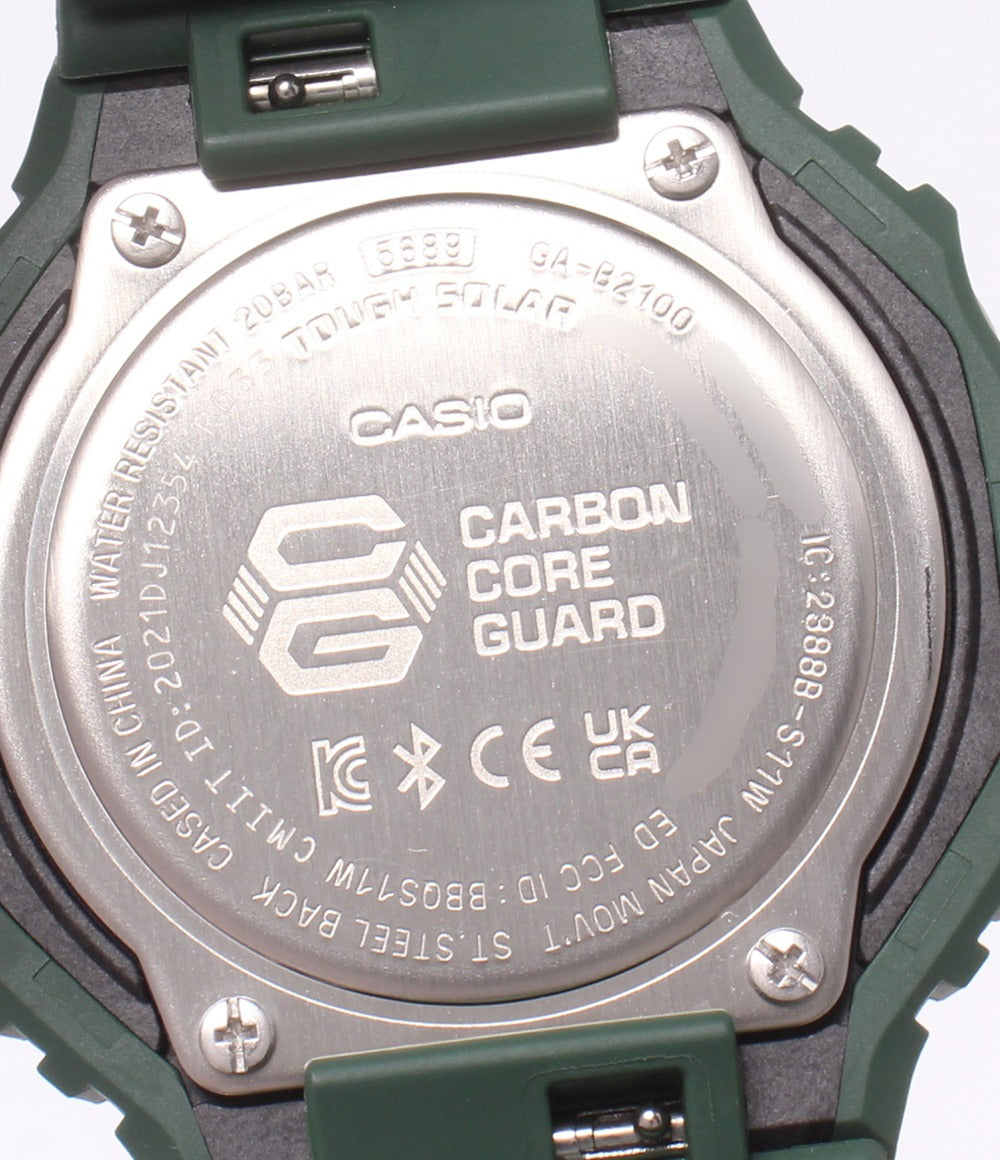 美品 CASIO 腕時計 ブルートゥース搭載 G-SHOCK ソーラー ブラック GA-B2100 メンズ カシオ
